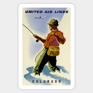 Colorado - Vintage Travel - United Airlines Sticker